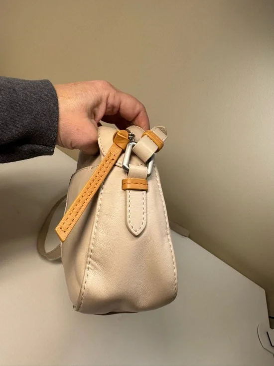 RADLEY LONDON Cream Leather Crossbody with Tan Accents - Picture 5 of 16